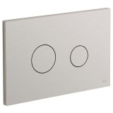 Cutout image of Vado Brushed Nickel Round Dual Flush Plate